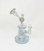 Iridescent 7 Inch Glass Water Pipe/Dab Rig