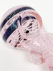 Pink Swirl Dichro Head Glass Hand Pipe