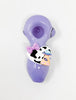 Purple Cow Alien Abduction Glass Hand Pipe