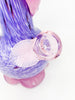 Noble Glass Lavender Spotted Pink Flower Flower Heady Glass Water Pipe/Bong
