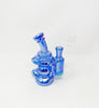 Crystal Glass Iridescent Reclaimer Recycler Glass Water Pipe/Dab Rig