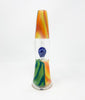 Guru Glass Orange Green Swirl Lamp Heady Glass Water Pipe/Rig