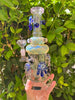 Fumed Honey Drip Beehive 10in Glass Water Pipe/Rig