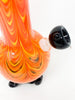 Noble Glass Orange Swirl Black Heady Glass Water Pipe/Bong