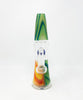 Guru Glass Orange Green Swirl Lamp Heady Glass Water Pipe/Rig