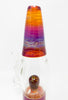 Guru Glass Sunset Chaos Lamp Heady Glass Water Pipe/Rig