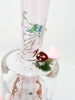 Pink Magical Mushroom Bent Neck Glass Water Pipe/Dab Rig
