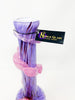Noble Glass Lavender Spotted Pink Flower Flower Heady Glass Water Pipe/Bong