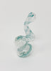 Mint and White Swirl Bubbler Glass Hand Pipe