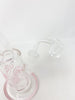 Pink StayLit 8.5in Bent Neck Glass Water Pipe/Dab Rig/Bong