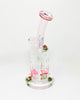 Pink Magical Mushroom Bent Neck Glass Water Pipe/Dab Rig