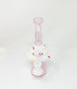 Pink Cupcake Glass Water Pipe/Dab Rig