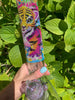 Rainbow Cheetah Leopard Cat 12in Glass Water Pipe/Bong