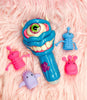 Little Blue Smiley Monster Glass Hand Pipe