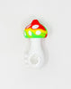 Rasta Mushroom Silicone Hand Pipe
