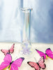 Iridescent Butterfly 8in Glass Water Pipe/Bong