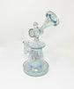 Iridescent 7 Inch Glass Water Pipe/Dab Rig