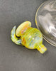 2KGlassWorks Amber Chaos Horn Heady Glass Water Pipe/Dab Rig