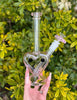 Pink Cupid Heart Glass Water Pipe/Dab Rig