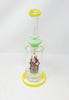 StayLit 10.25in Under The Sea Bent Neck Glass Water Hand Pipe/Dab Rig