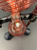 BossHaas Black Red Opal Dab Dude Heady Glass Water Pipe/Dab Rig