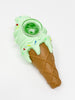 Mint Silicone Ice Cream Cone Hand Pipe