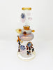 Fumed Honey Drip Beehive 10in Glass Water Pipe/Rig