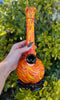 Noble Glass Orange Swirl Black Heady Glass Water Pipe/Bong