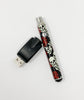 510 Threaded Battery Skull and Roses Black Rhinestone Bottom Starter Kit