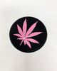 StayLit Pink Glitter Weed Leaves Crystal Stash Jar