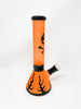 Orange Skull and Bones Water Pipe/Bong