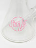 Pink StayLit Crystal 12in Beaker Glass Water Pipe/Bong