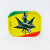 Rasta Weed Leaf Rolling Tray