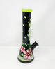 Glow In The Dark Sexy Devil Hawaiian Flower Hibiscus Beaker Glass Water Pipe/Bong