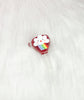 Red Rainbow & Cloud 14mm Glass Bowl