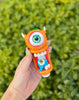 Little Orange Monster Glass Hand Pipe