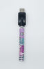 510 Threaded Battery Purple Stripe Floral Vape Pen