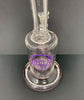 Opal Holographic StayLit Crystal 9in Bent Neck Glass Water Hand Pipe/Dab Rig