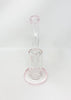 Pink StayLit 8.5in Bent Neck Glass Water Pipe/Dab Rig/Bong