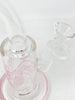Pink StayLit 8.5in Bent Neck Glass Water Pipe/Dab Rig/Bong