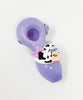 Purple Cow Alien Abduction Glass Hand Pipe