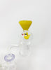 Yellow Duckie Straight Neck Glass Water Hand Pipe/Dab Rig