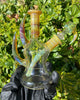 2KGlassWorks Amber Chaos Horn Heady Glass Water Pipe/Dab Rig