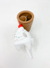 White Silicone Ice Cream Cone Water Pipe/Bong