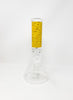 Yellow Smiley Faces Beaker Glass Water Pipe/Bong