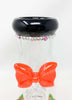 StayLit Cherries Red Bow Crystal 10in Beaker Glass Water Pipe/Bong