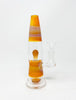 Guru Glass Orange Sherbert Chaos Lamp Heady Glass Water Pipe/Rig
