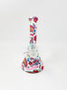 White Paisley Silicone Water Pipe/Bong