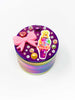Rainbow Herb Grinder Rainbow Swarovski Crystal Dog Custom 4 Piece 55mm W/ Cleaning Tool