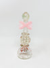 Green Pink Swirl Heart Crystal Glass Hand Pipe Bubbler